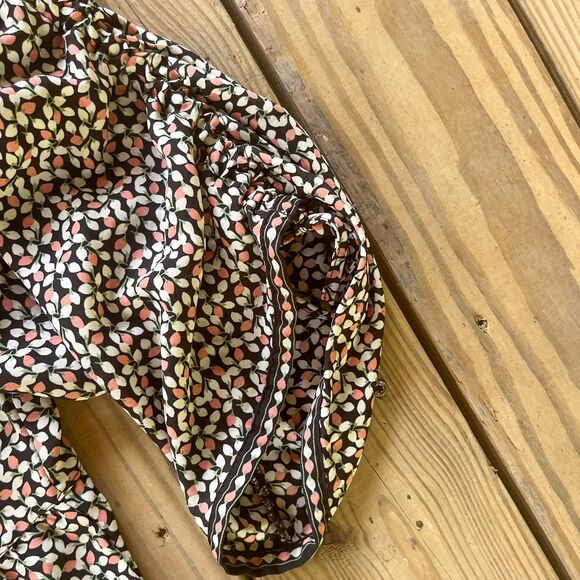 Max Studio Floral Babydoll Tunic Dress - Drop Waist - Button Front - Women's M - Picture 4 of 5